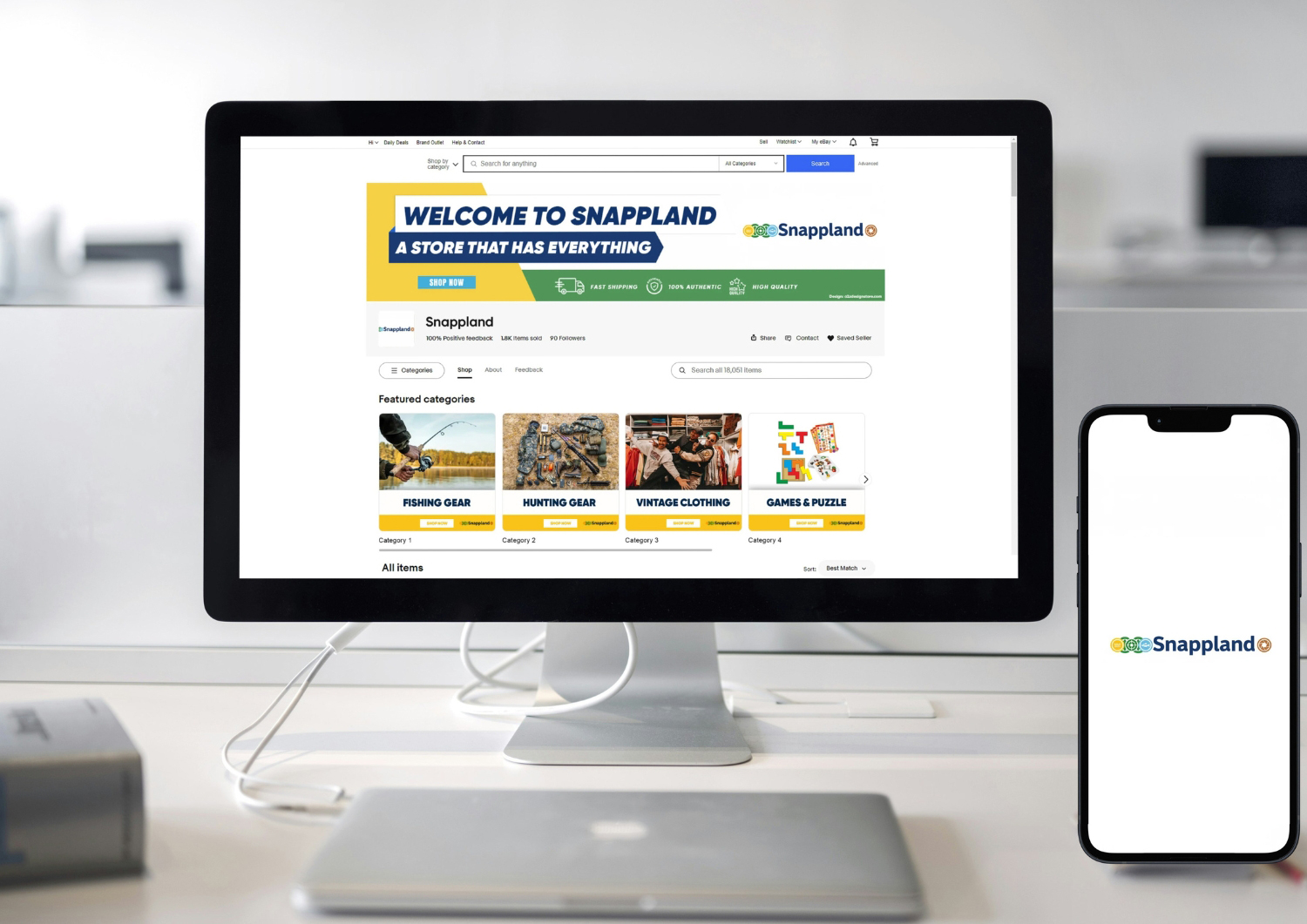 Complete seller design mockup