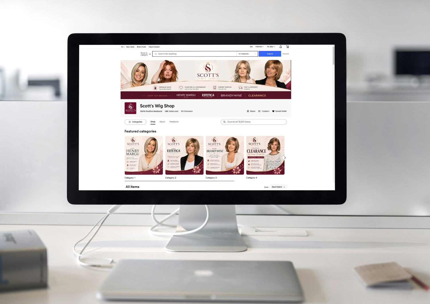 Logo and brand identity mockup